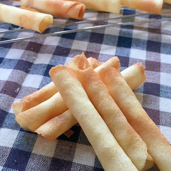 卵白消費に サクサク シガレットクッキー レシピ 作り方 By みさきらりんず 楽天レシピ